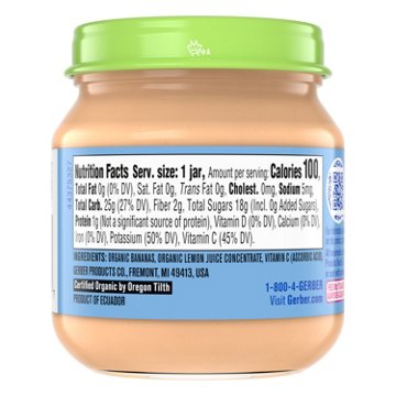 Gerber Organic for Baby 1st Foods - Banana
