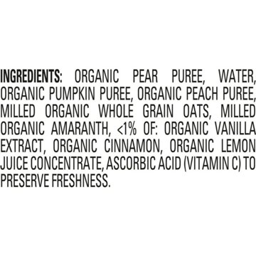 Happy Baby Clearly Crafted Stage 2 Pears Pumpkin Peaches & Granola Baby Food Pouch