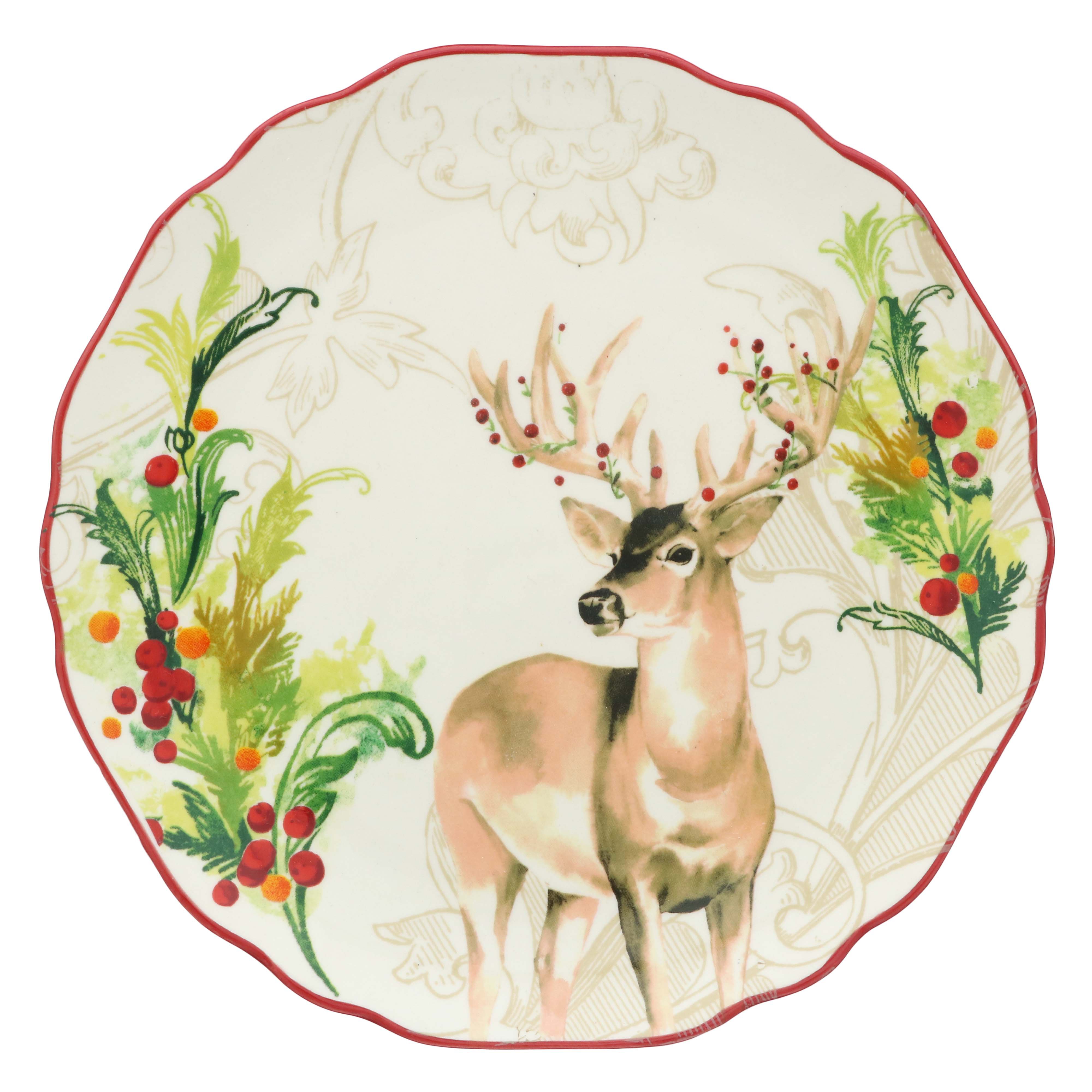 Thrity Fourth & Main Christmas Stoneware Dessert Plates Shop Plates