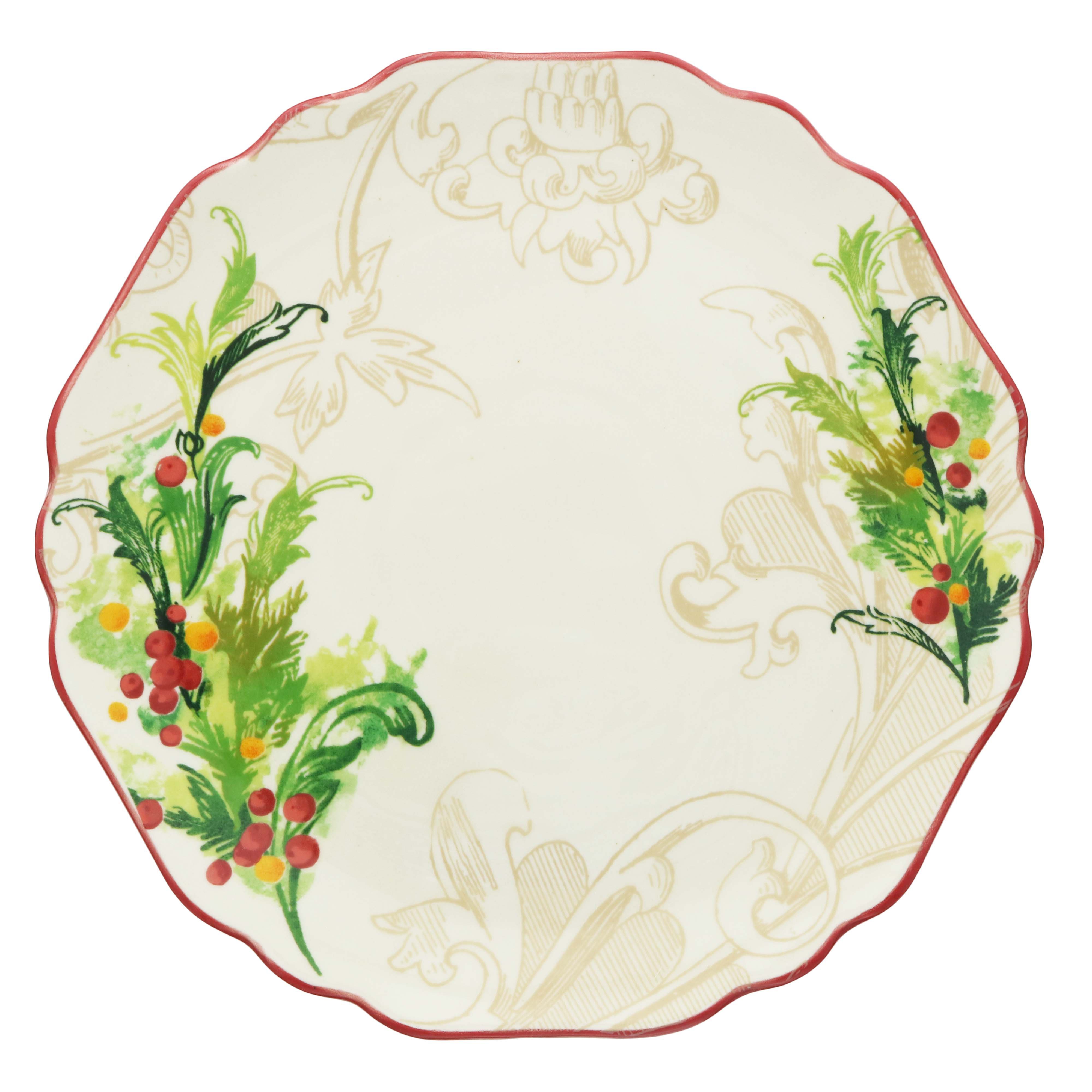 Thrity Fourth & Main Christmas Stoneware Dinner Plate Shop Plates at