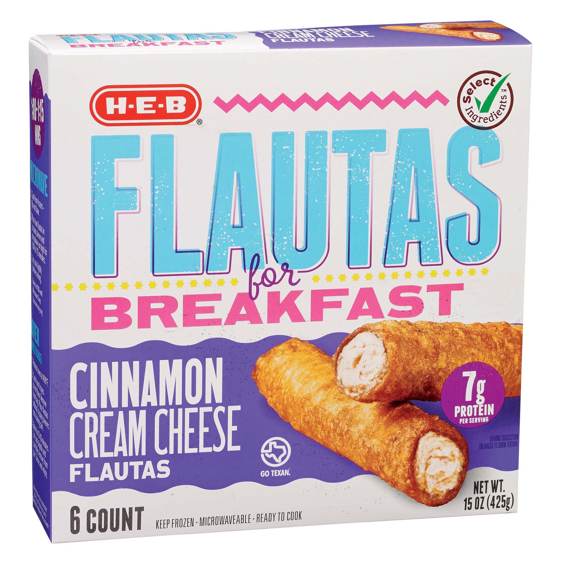 HEB Flautas For Breakfast Cinnamon Cream Cheese Shop Entrees & Sides at HEB