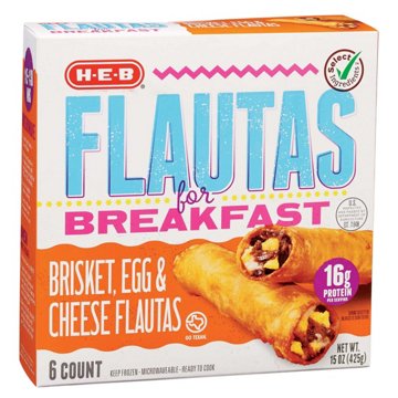 H-E-B 16g Protein Breakfast Flautas - Brisket, Egg & Cheese