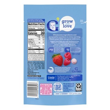 Gerber Organics for Baby Yogurt Melts - Red Berries