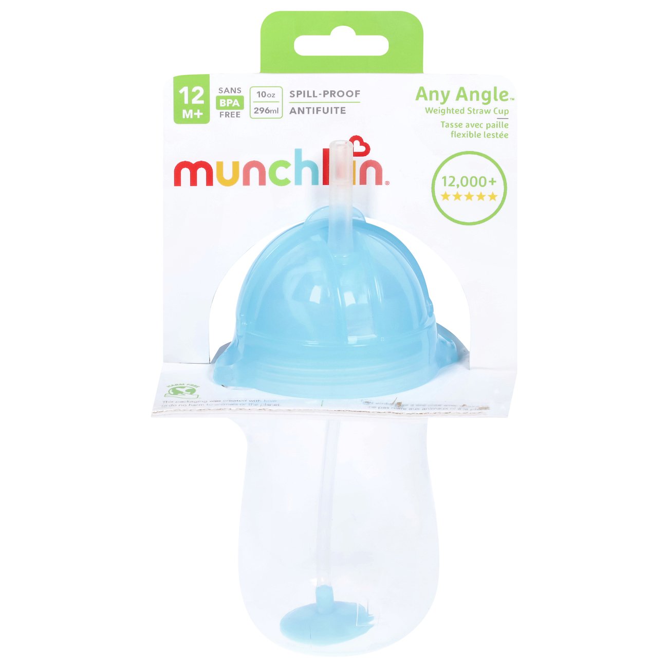 Munchkin Any Angle Weighted Straw Cup 12m+ Shop Cups at HEB