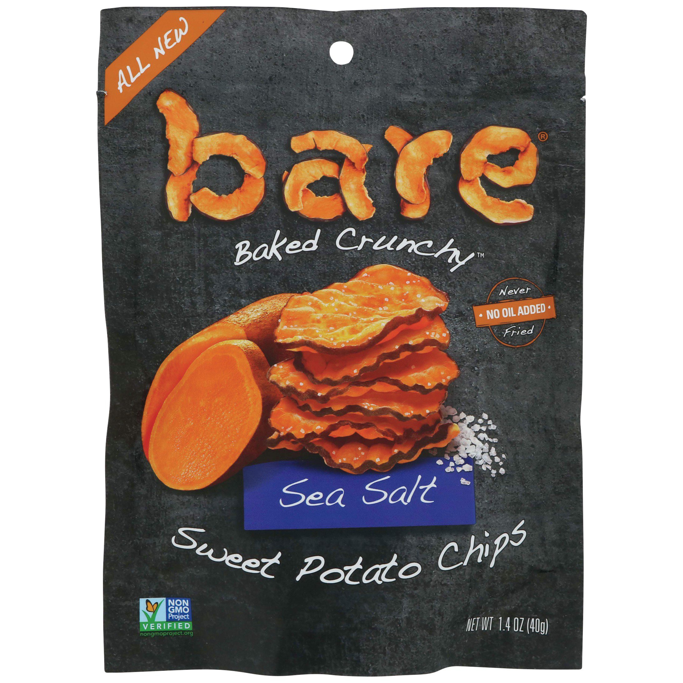 Bare Baked Crunchy Sea Salt Sweet Potato Chips - Shop Chips At H-E-B