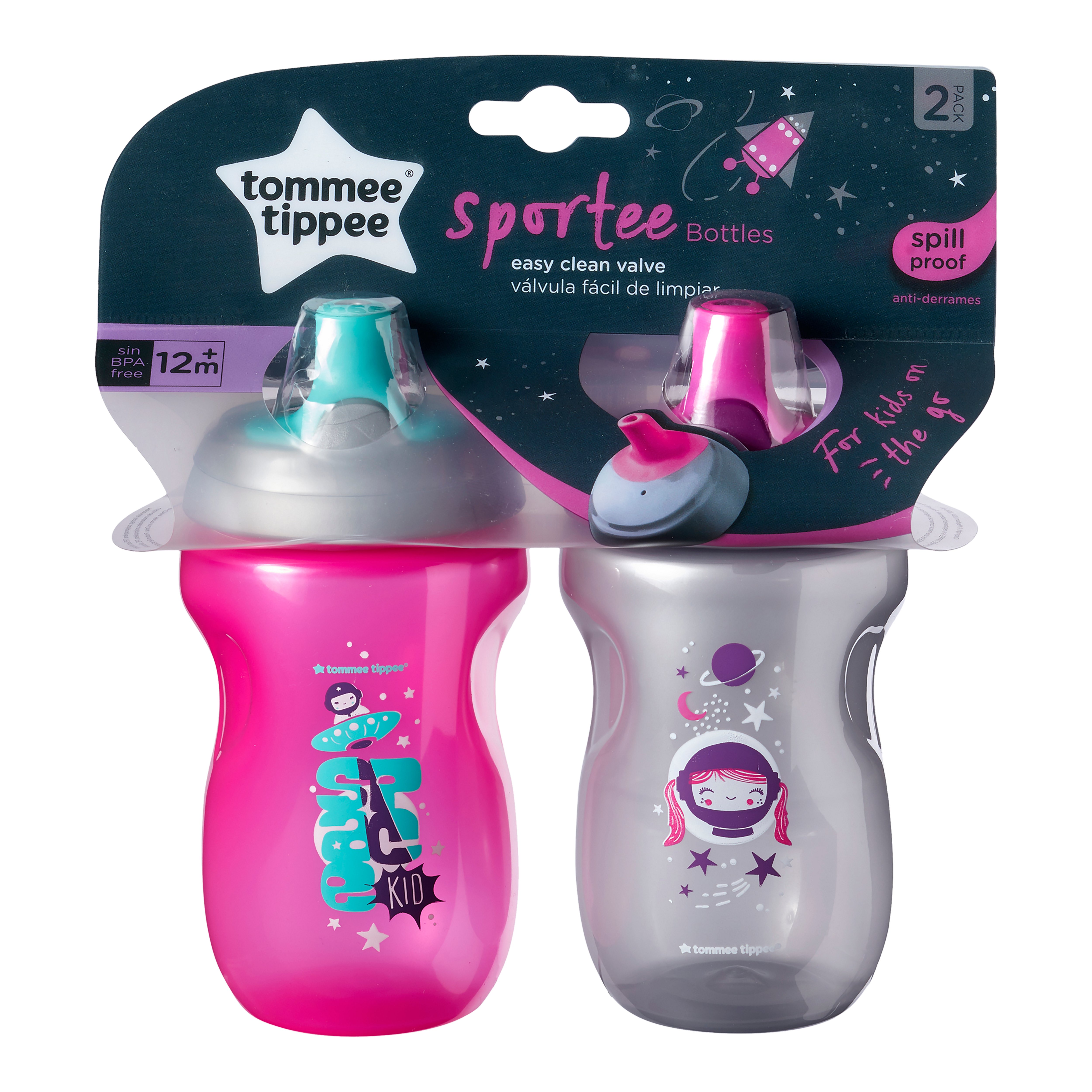 Tommee Tippee Insulated Sportee Toddler Water Bottle 2 Pack 12