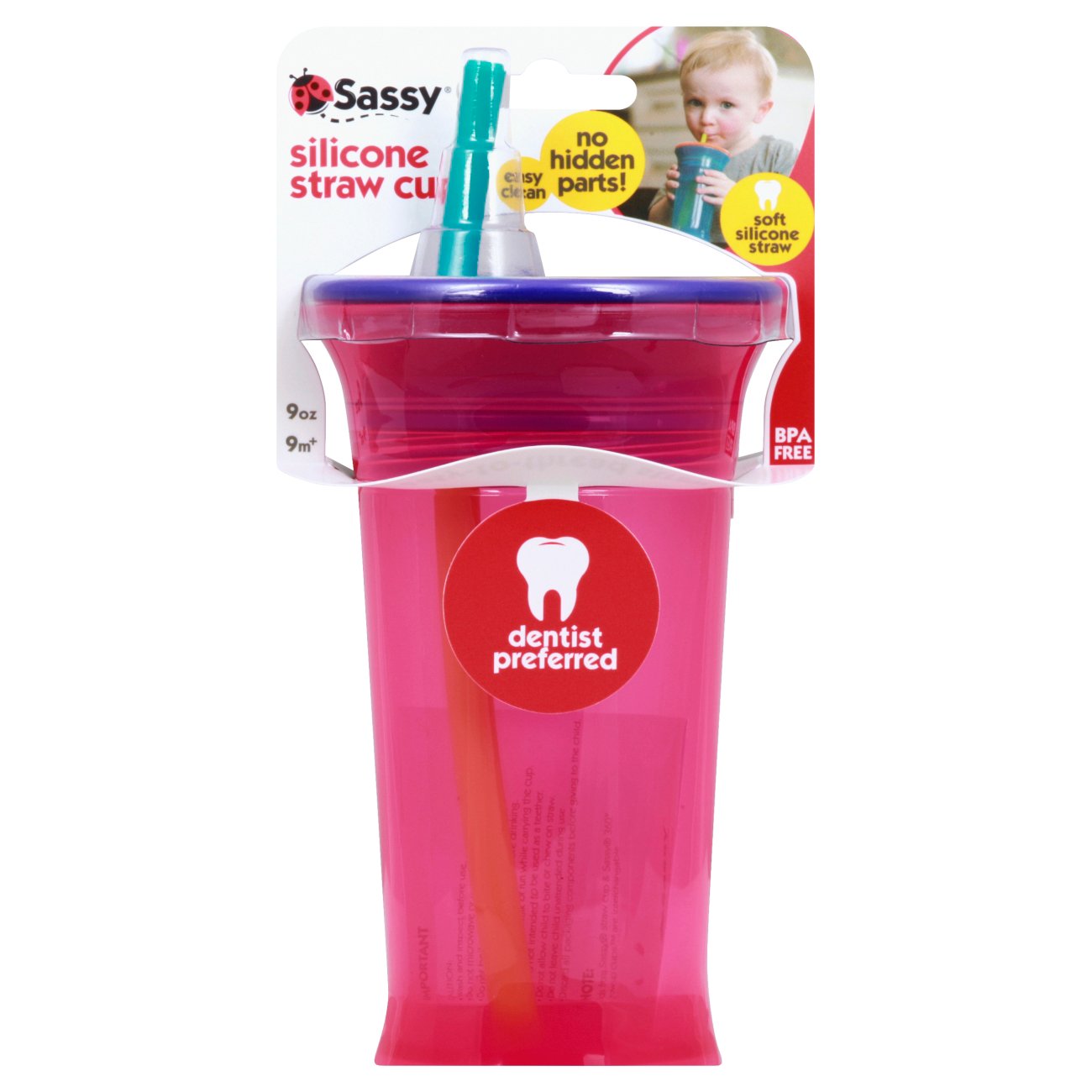 Sassy Silicone Straw Cup