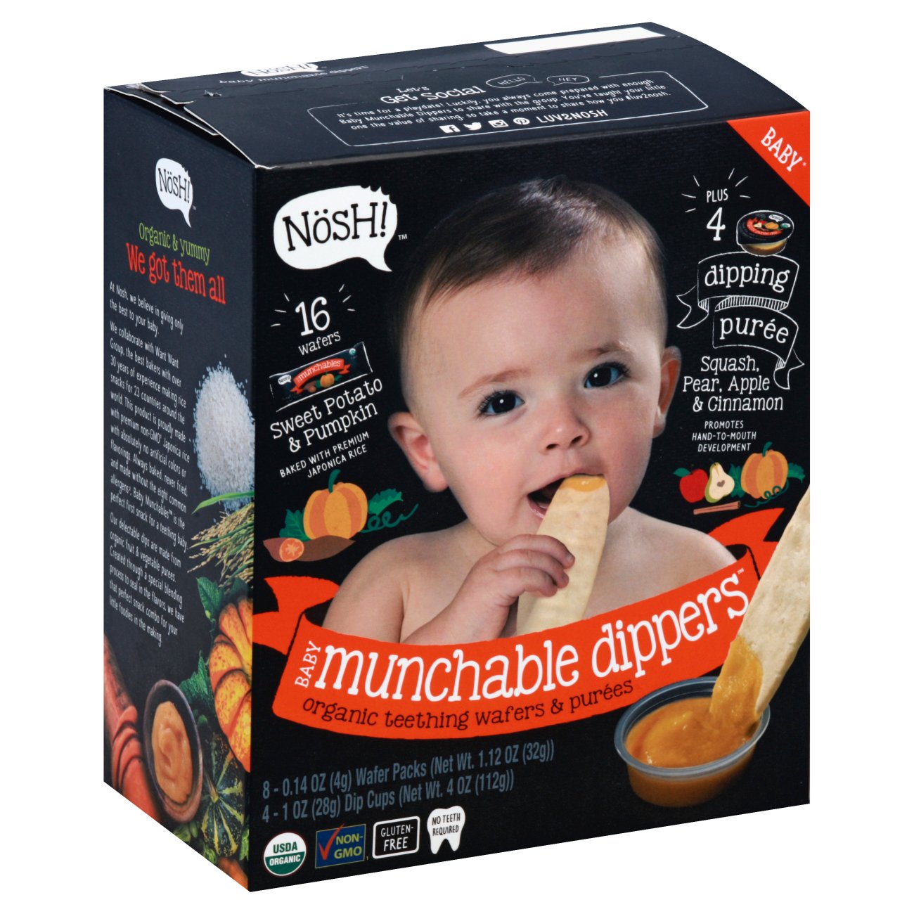 Nosh baby munchables hot sale organic teething wafers