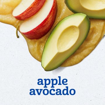 Gerber Stage 2 Baby Food - Apple Avocado, 4 oz Tubs