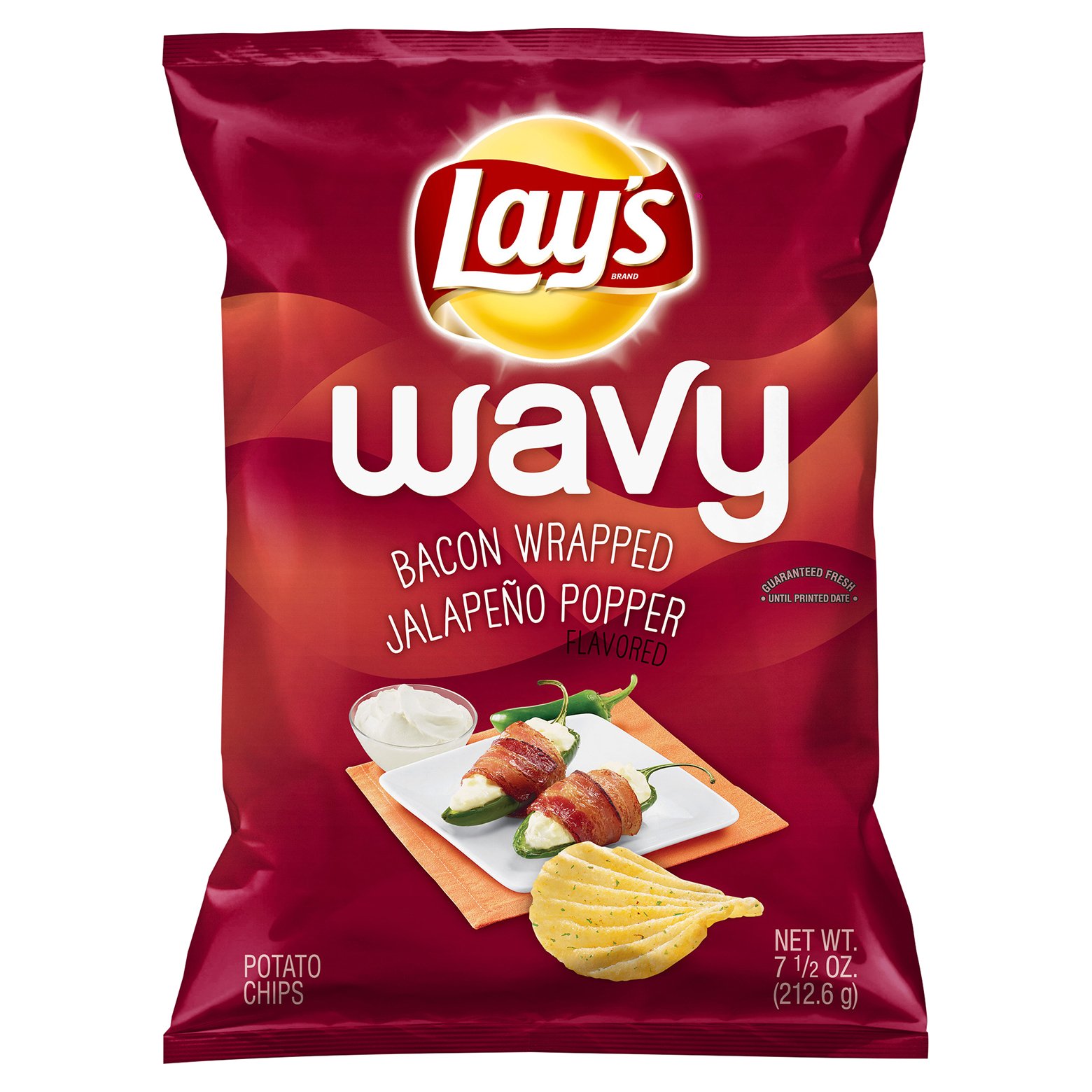 Lay's Wavy Bacon Wrapped Jalapeno Popper Potato Chips Shop Chips at HEB