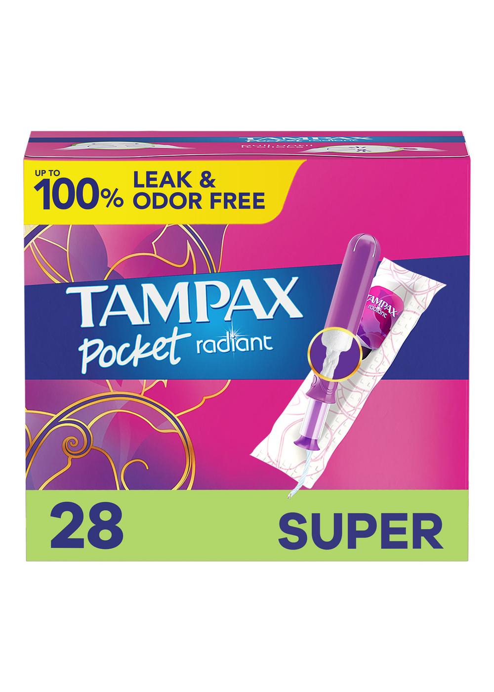 Tampax Radiant Pocket Compact Tampons - Super ; image 4 of 9