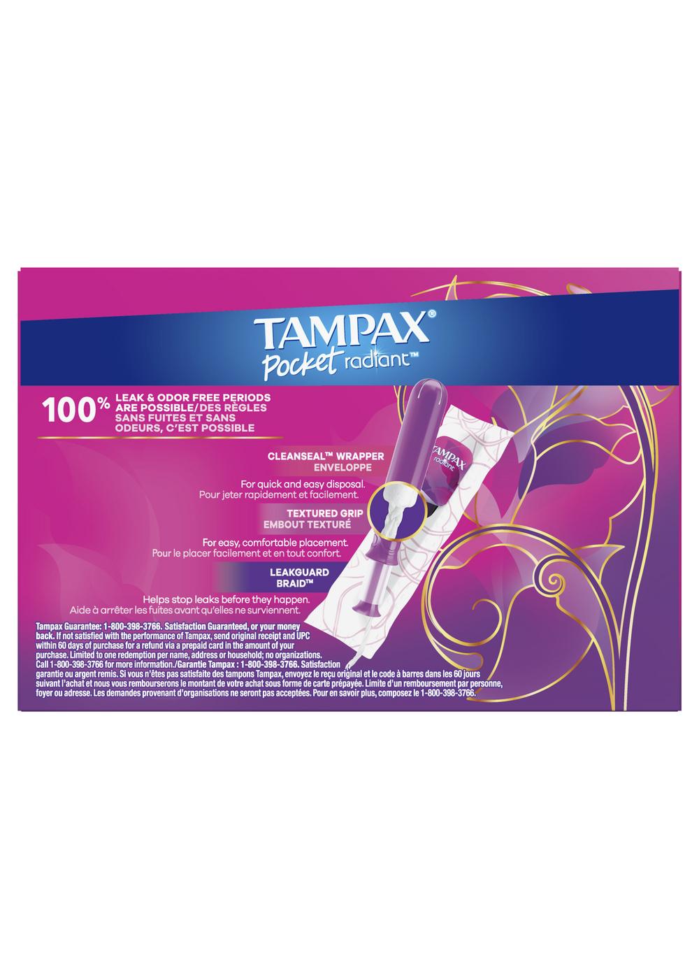 Tampax Radiant Pocket Compact Tampons - Super ; image 8 of 9