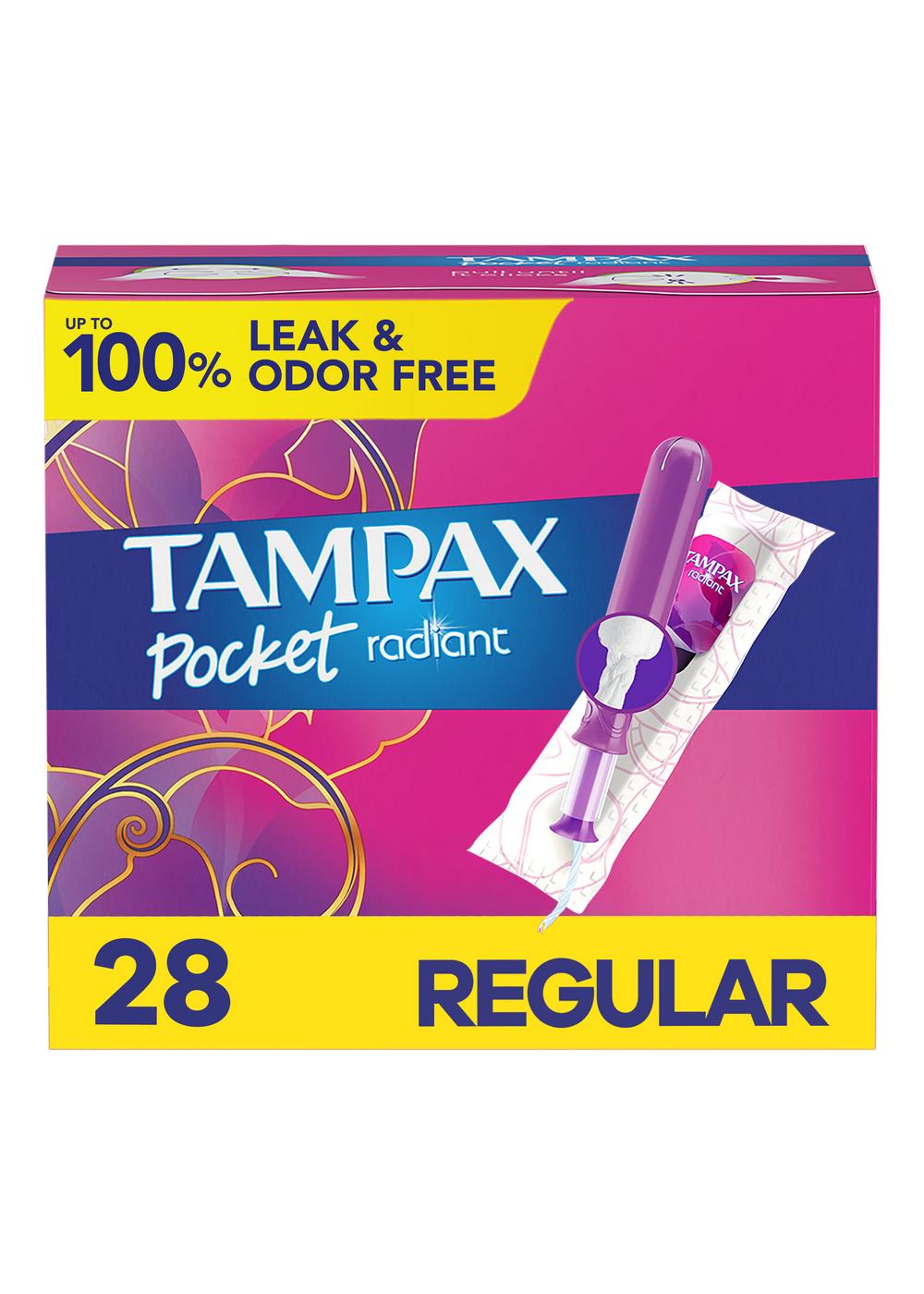 Tampax Pocket Radiant Compact Tampons - Regular ; image 2 of 9