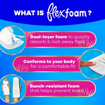 Always Radiant FlexFoam Pads with Wings - Size 5