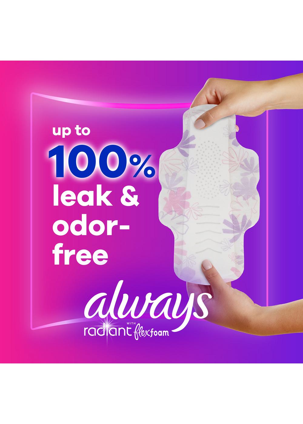 Always Radiant FlexFoam Size 1 Regular Pads with Wings ; image 6 of 11