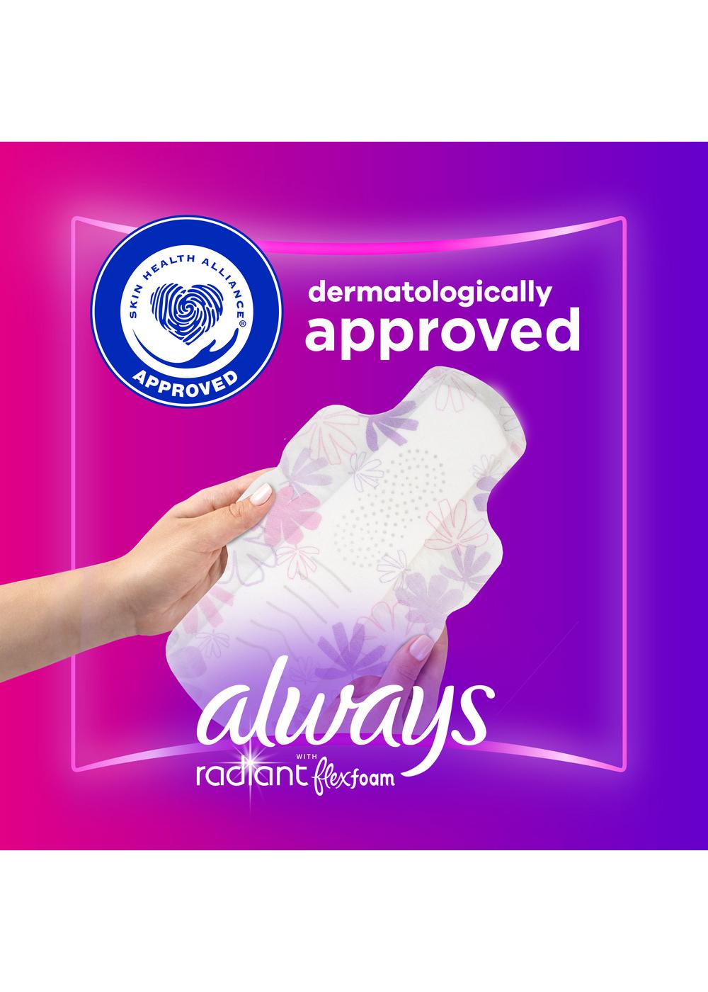 Always Radiant FlexFoam Size 1 Regular Pads with Wings ; image 9 of 11