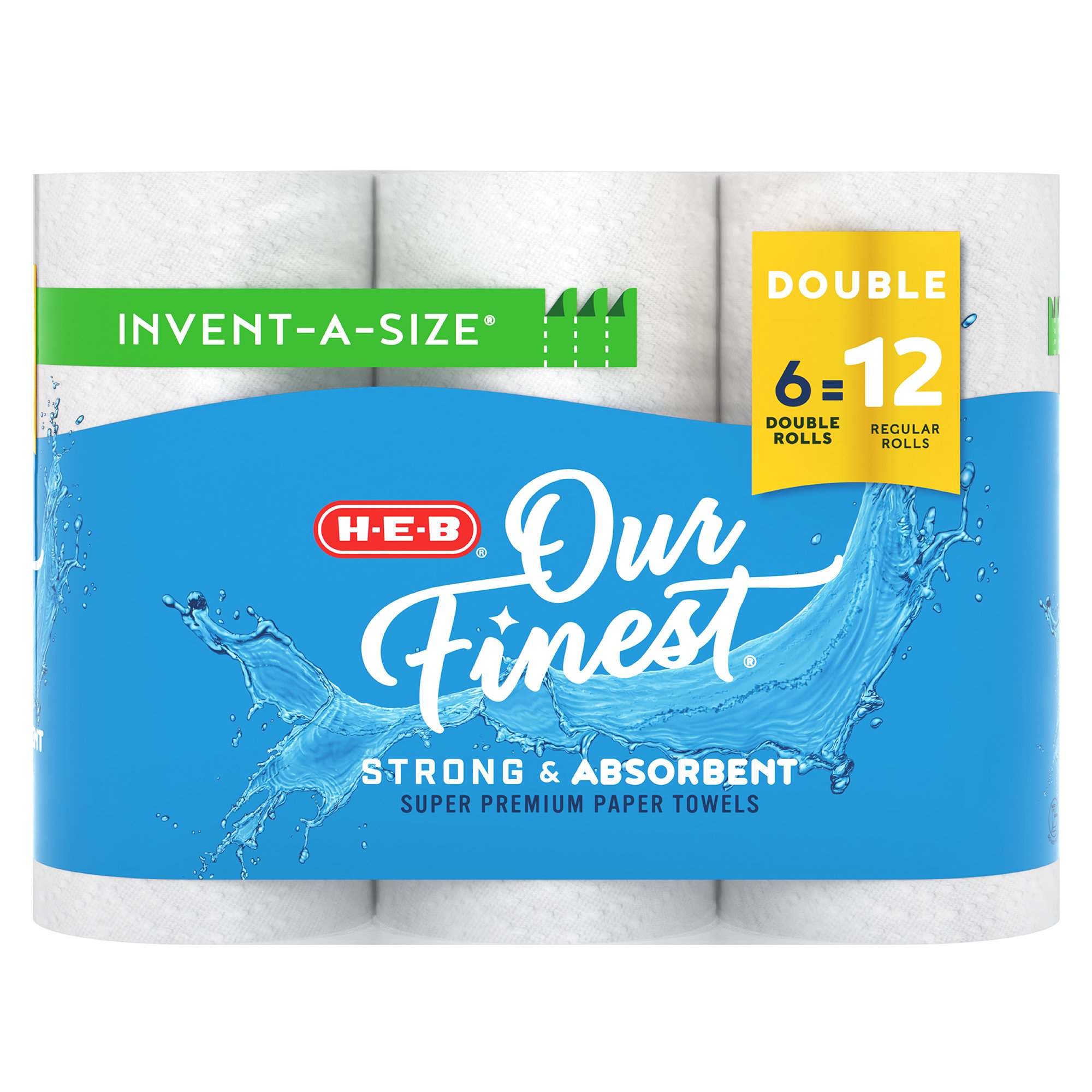 H-E-B Our Finest Invent-A-Size Paper Towels - Shop Paper towels at H-E-B