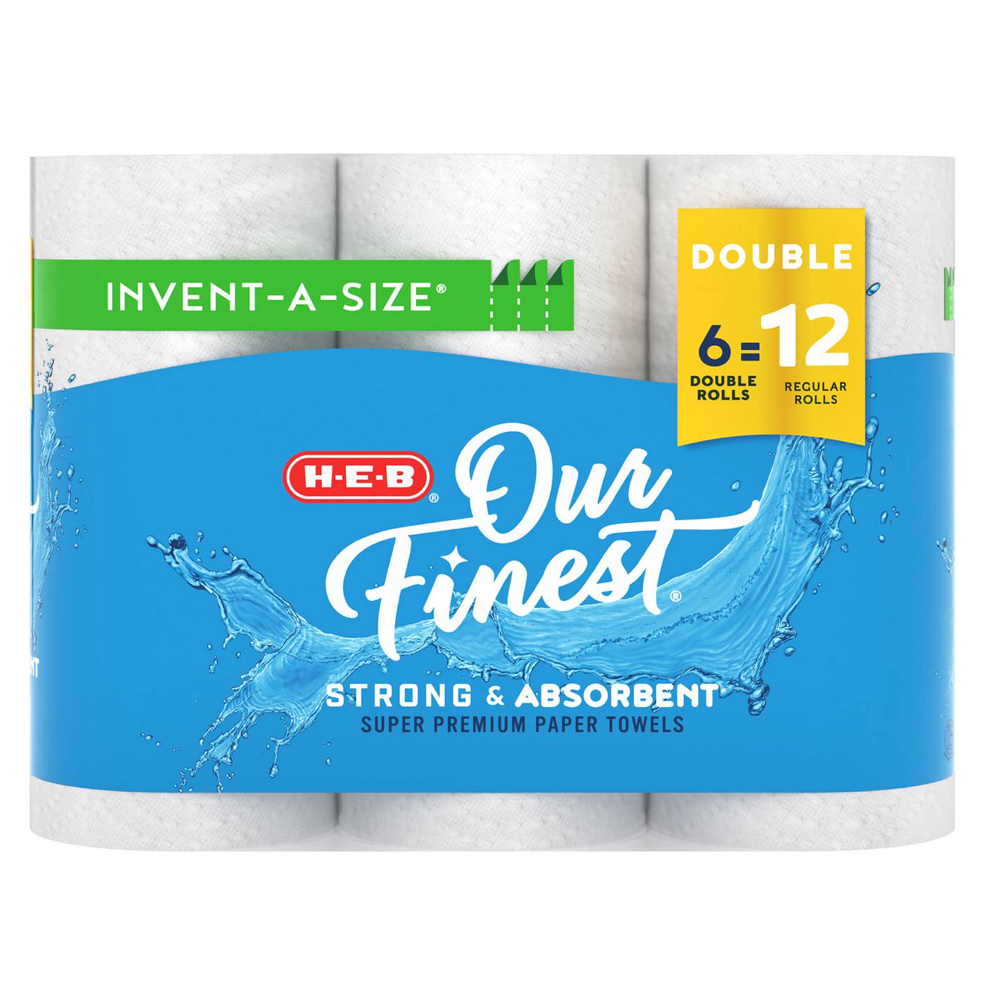 H-E-B Our Finest Invent-A-Size Paper Towels - Shop Paper Towels at