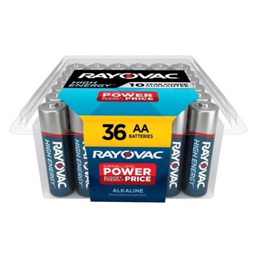 Rayovac High Energy Alkaline AA Batteries, 36 pk