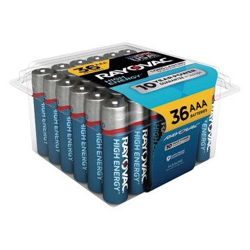 Rayovac High Energy Alkaline AAA Batteries, 36 pk