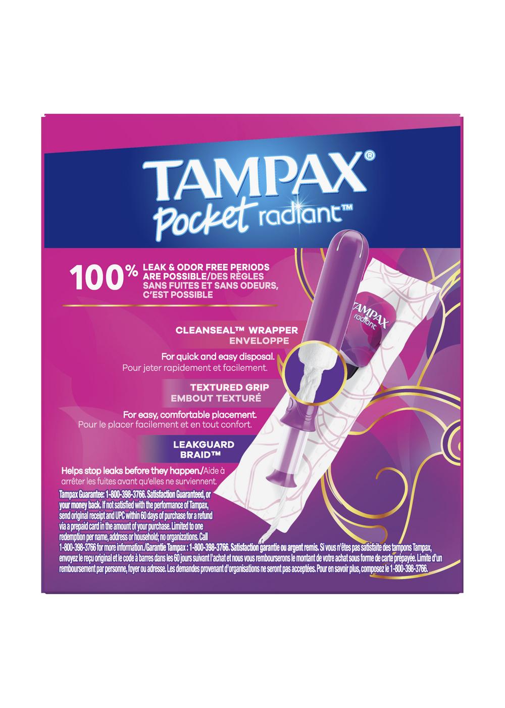 Tampax Radiant Pocket Compact Tampons - Super; image 7 of 9