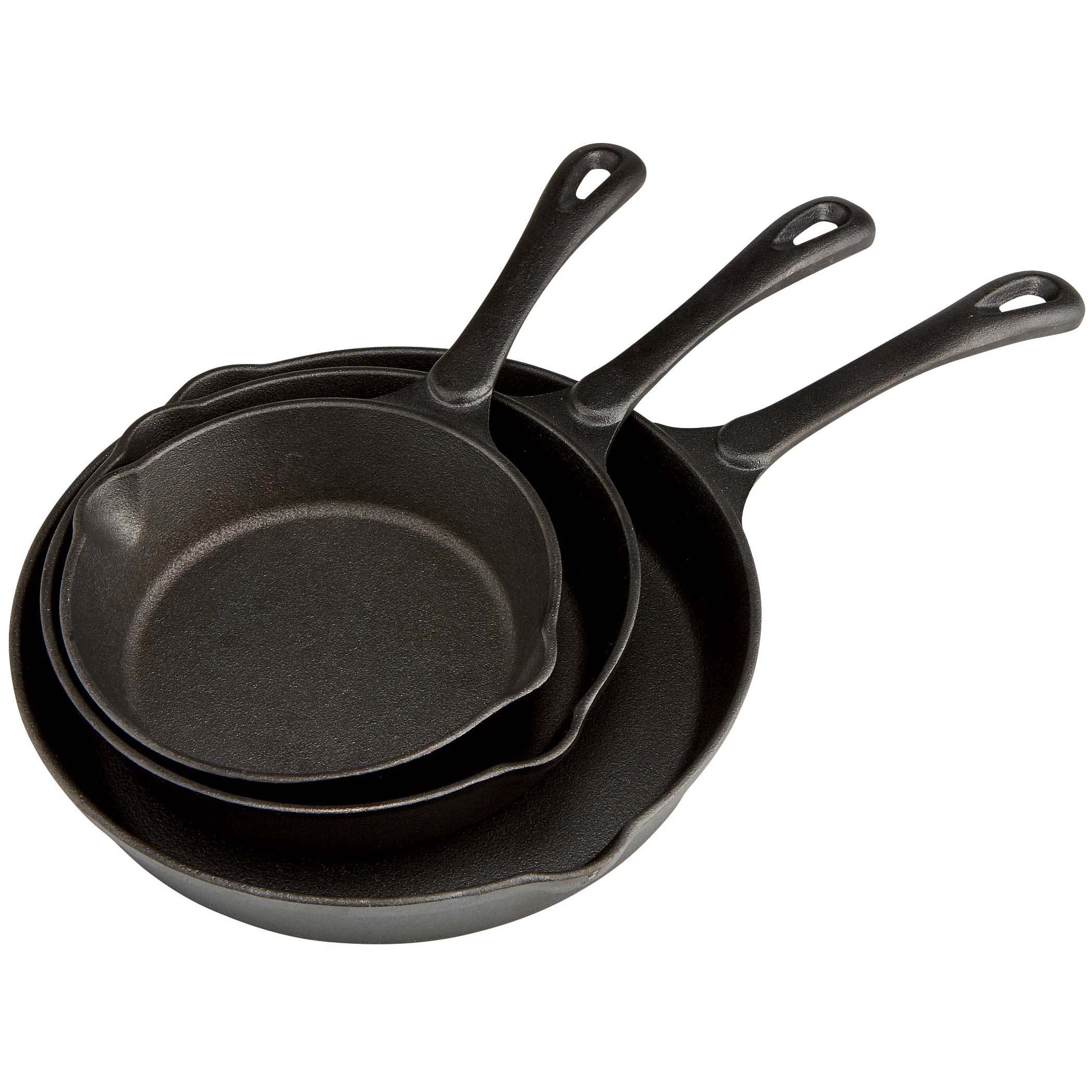 Cocinaware Cast Iron Fry Pan Set 6 in And 8 in And 10 in - Shop ...