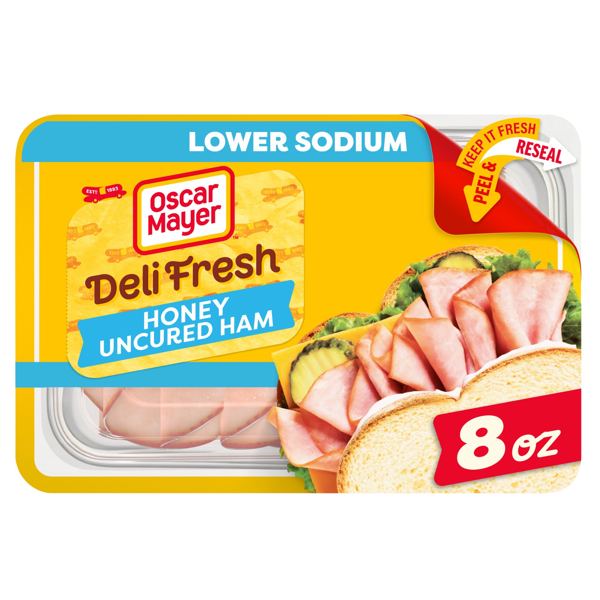 Oscar Mayer Deli Fresh Lower Sodium Honey Ham, 8 oz