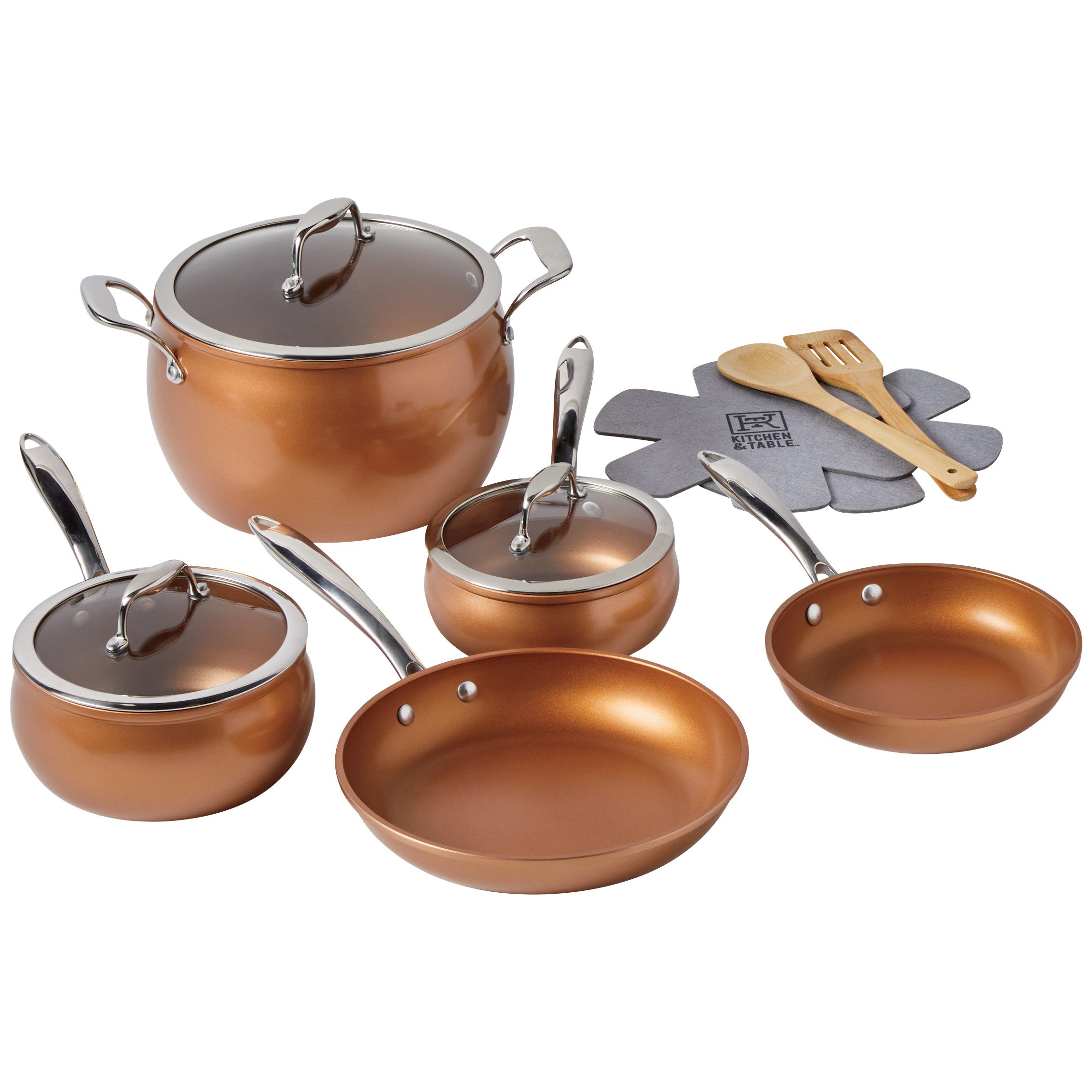 copper pan set walmart
