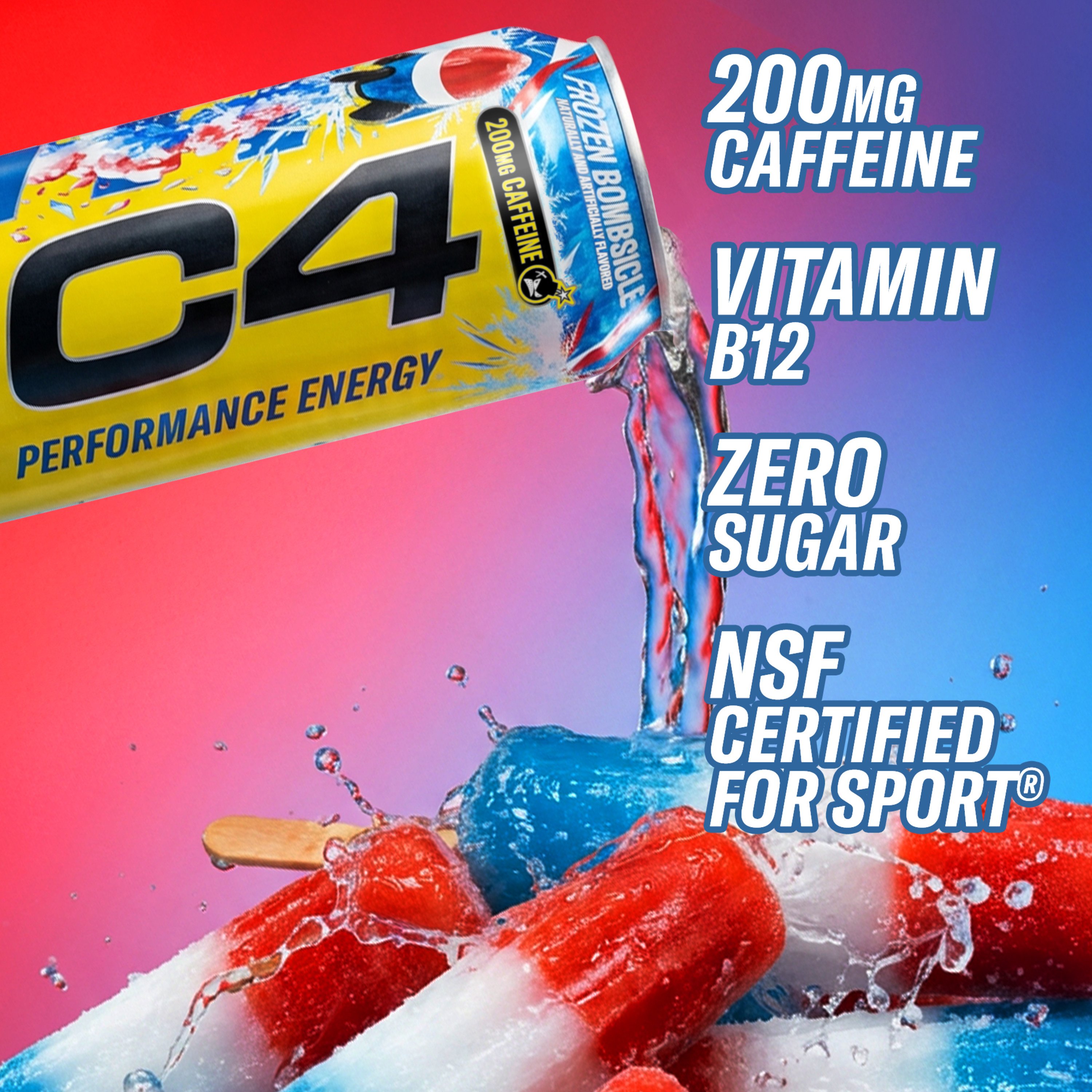 C4 Performance Zero Sugar Energy Drink - Frozen Bombsicle - Shop
