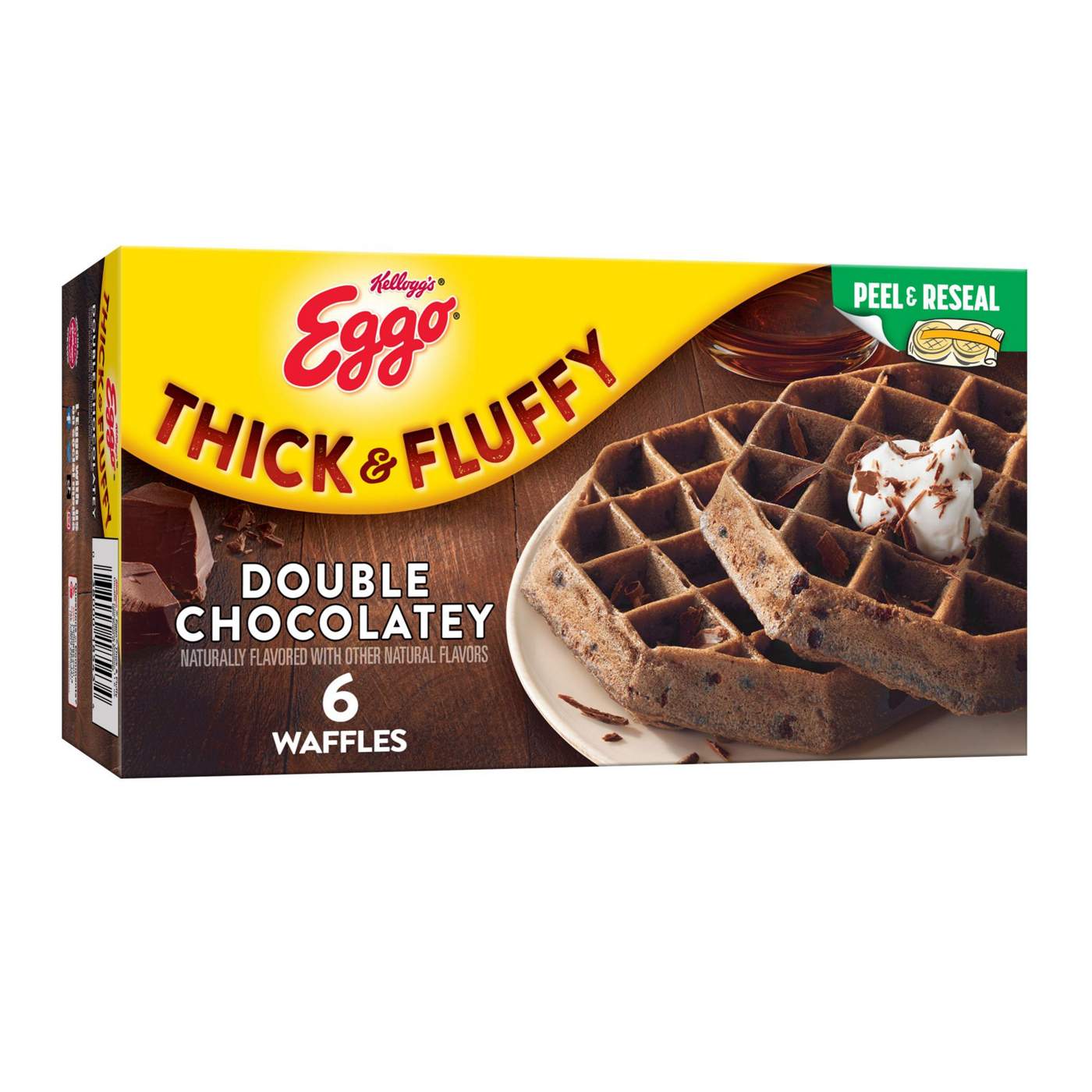 Eggo Thick and Fluffy Double Chocolatey Frozen Waffles, 11.6 oz; image 4 of 4