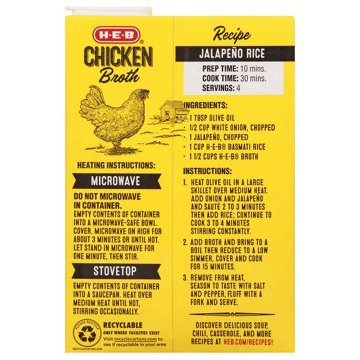 H-E-B Chicken Broth, 48 oz