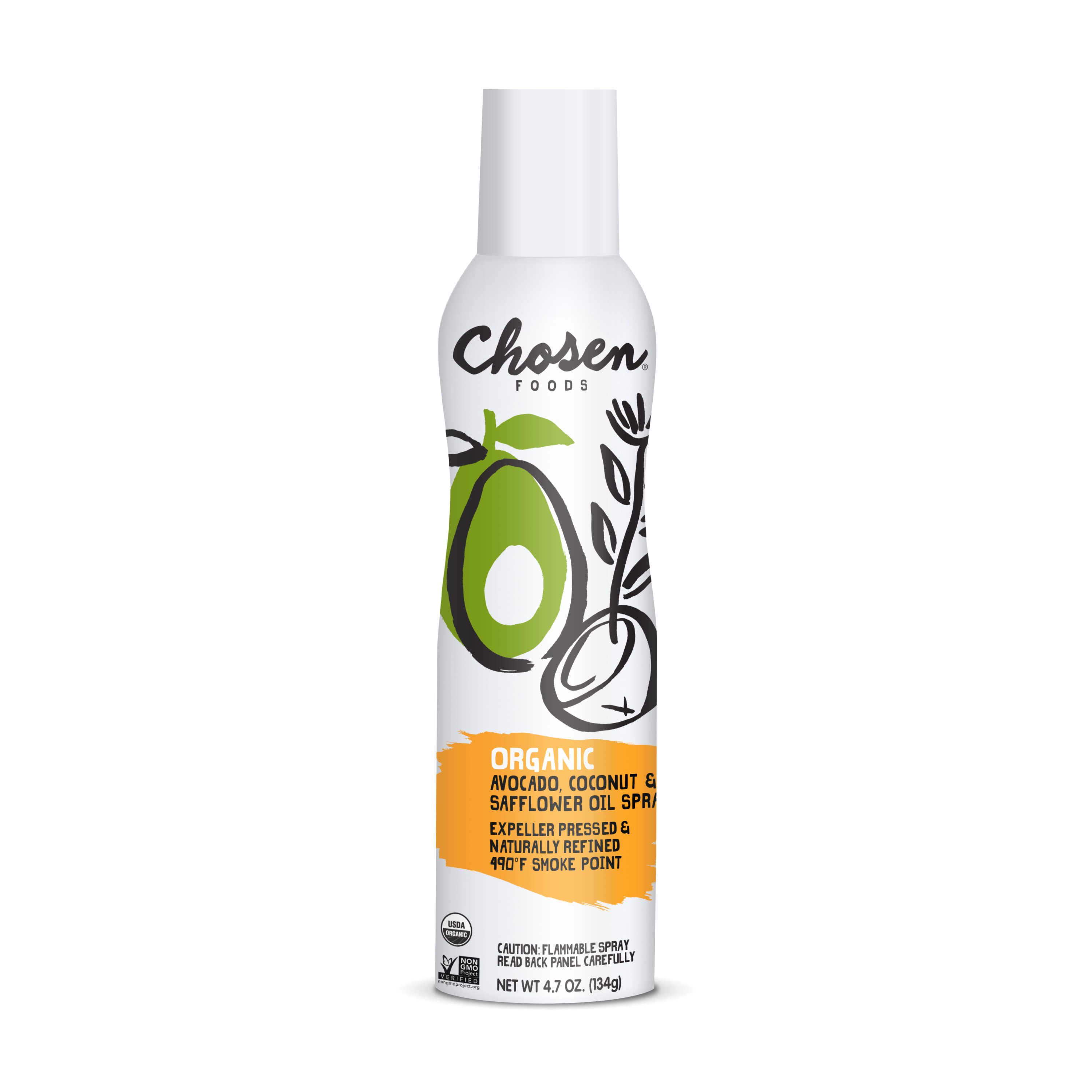 Chosen Foods Safflower Avocado Coconut Blend Oil Spray Shop Oils at HEB