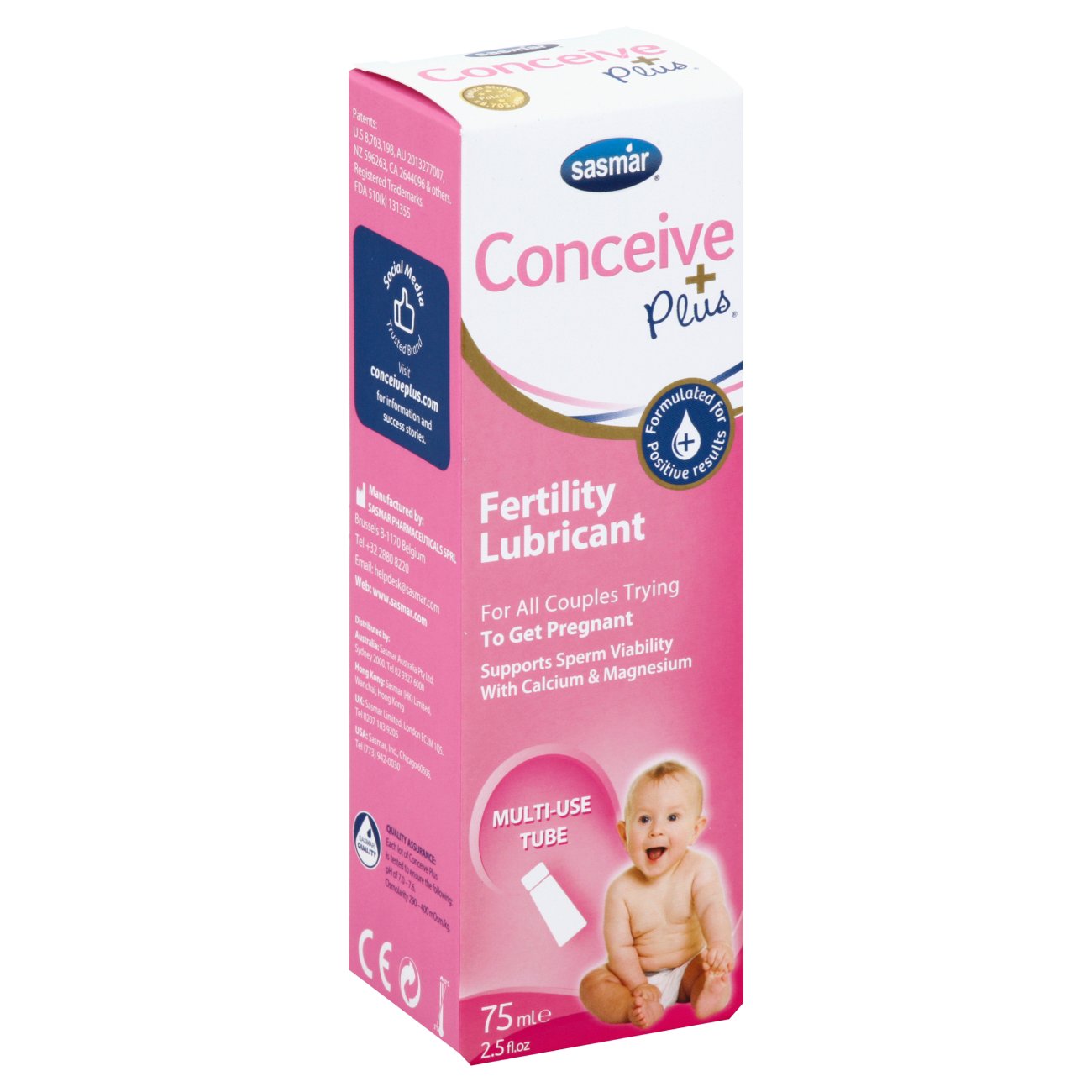 Sasmar Conceive Plus Fertility Lubricant Shop Pregnancy & Ovulation