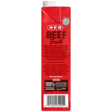 H-E-B Reduced Sodium Beef Broth, 32 oz