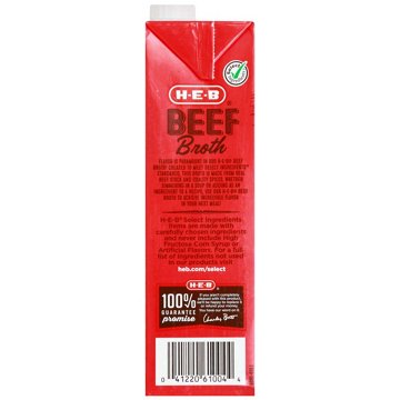 H-E-B Beef Broth, 32 oz