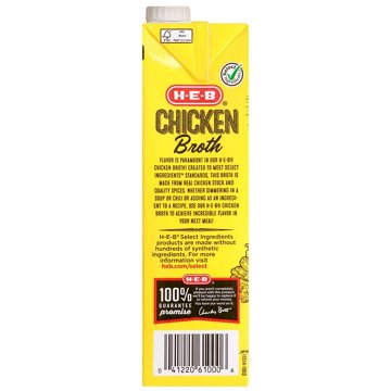 H-E-B Chicken Broth, 32 oz