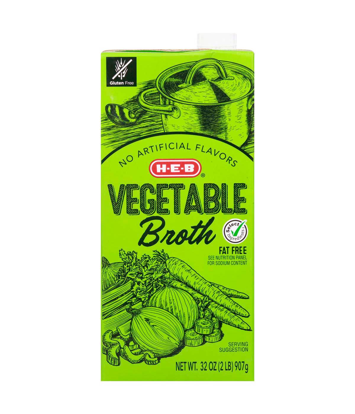 H-E-B Vegetable Broth; image 1 of 6