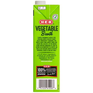 H-E-B Vegetable Broth, 32 oz