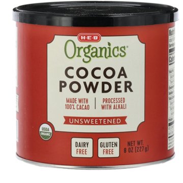 H-E-B Organics 100% Unsweetened Cocoa Powder, 8 oz