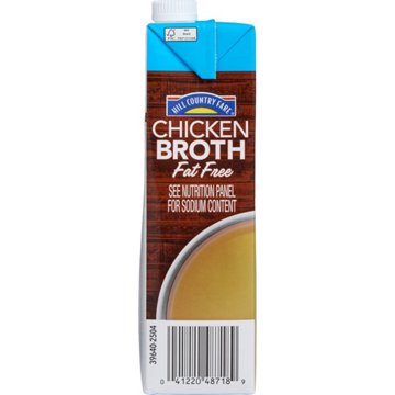 Hill Country Fare Reduced Sodium Chicken Broth, 32 oz