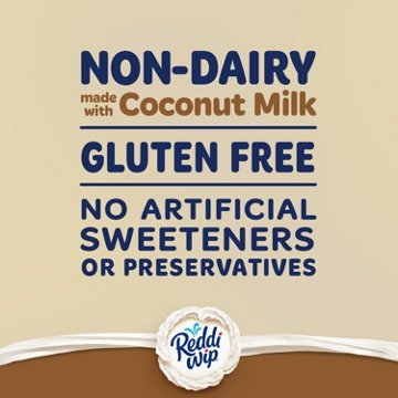 Reddi Wip Non Dairy Vegan Coconut Milk Whipped Topping, 6 oz