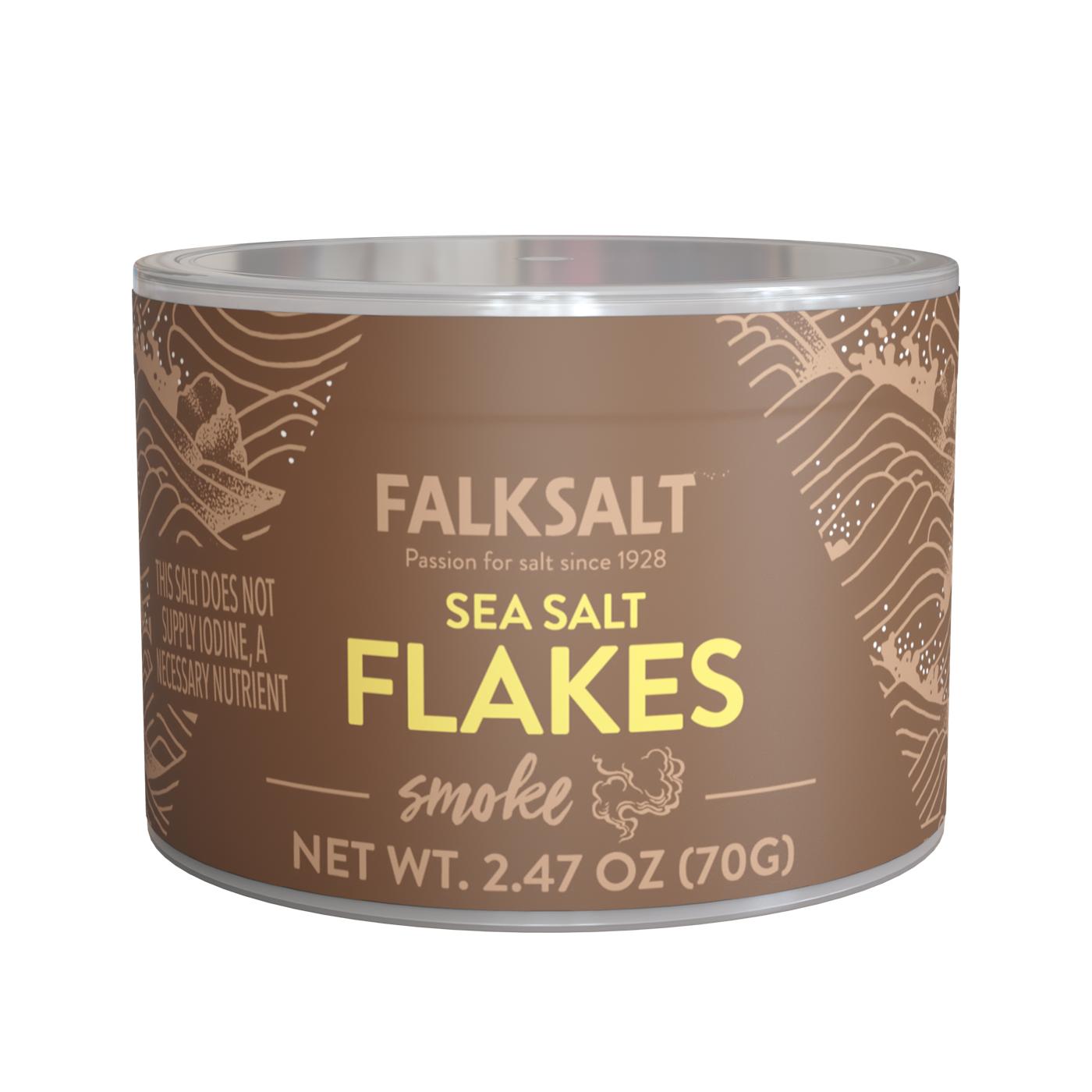 Falksalt Natural Sea Salt Smoke Crystal Flakes; image 1 of 2