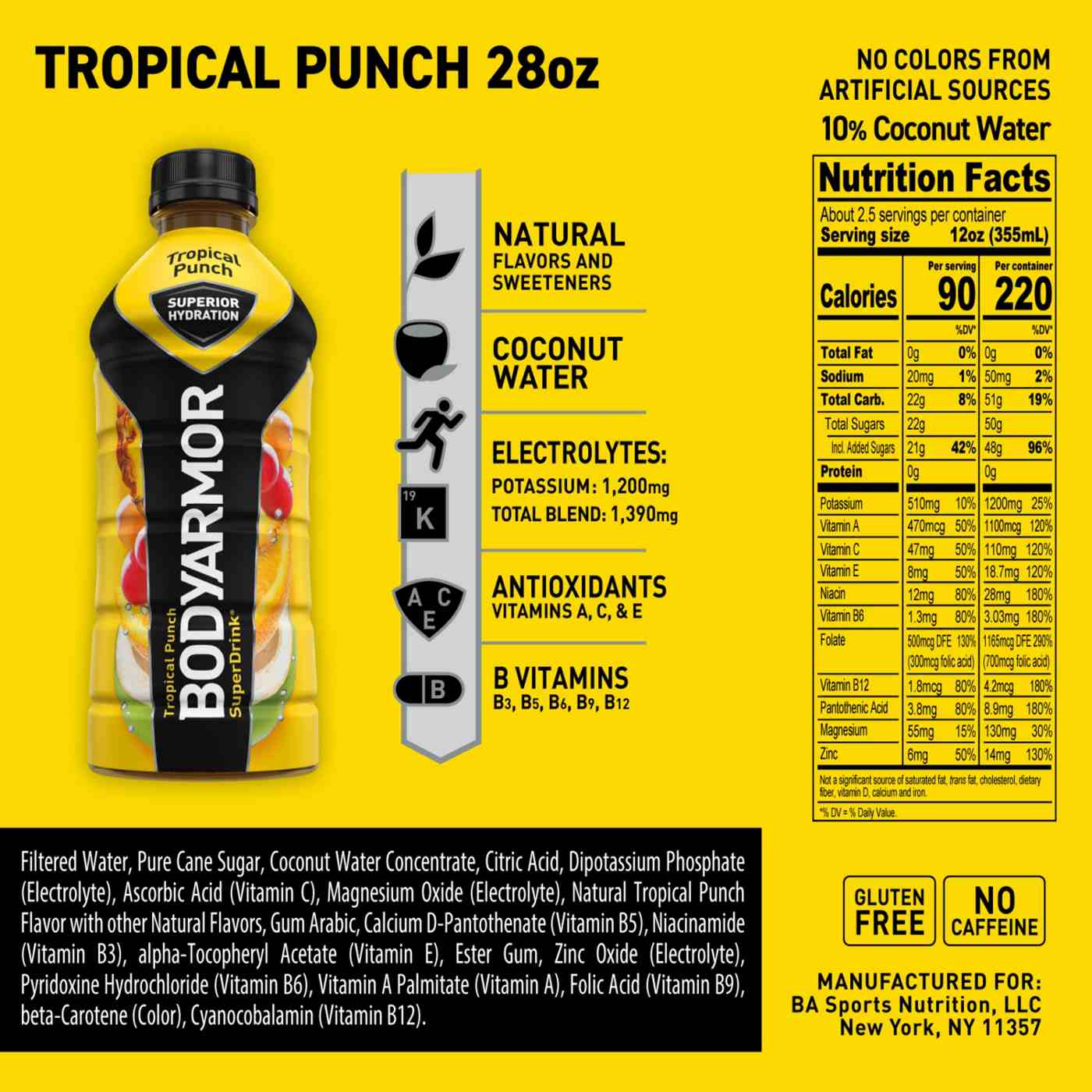 BODYARMOR Sports Drink Tropical Punch; image 3 of 7