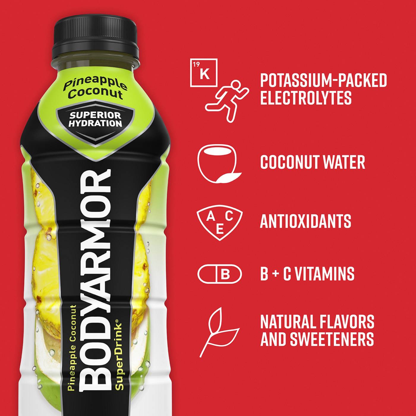 BODYARMOR Sports Drink Pineapple Coconut; image 2 of 7