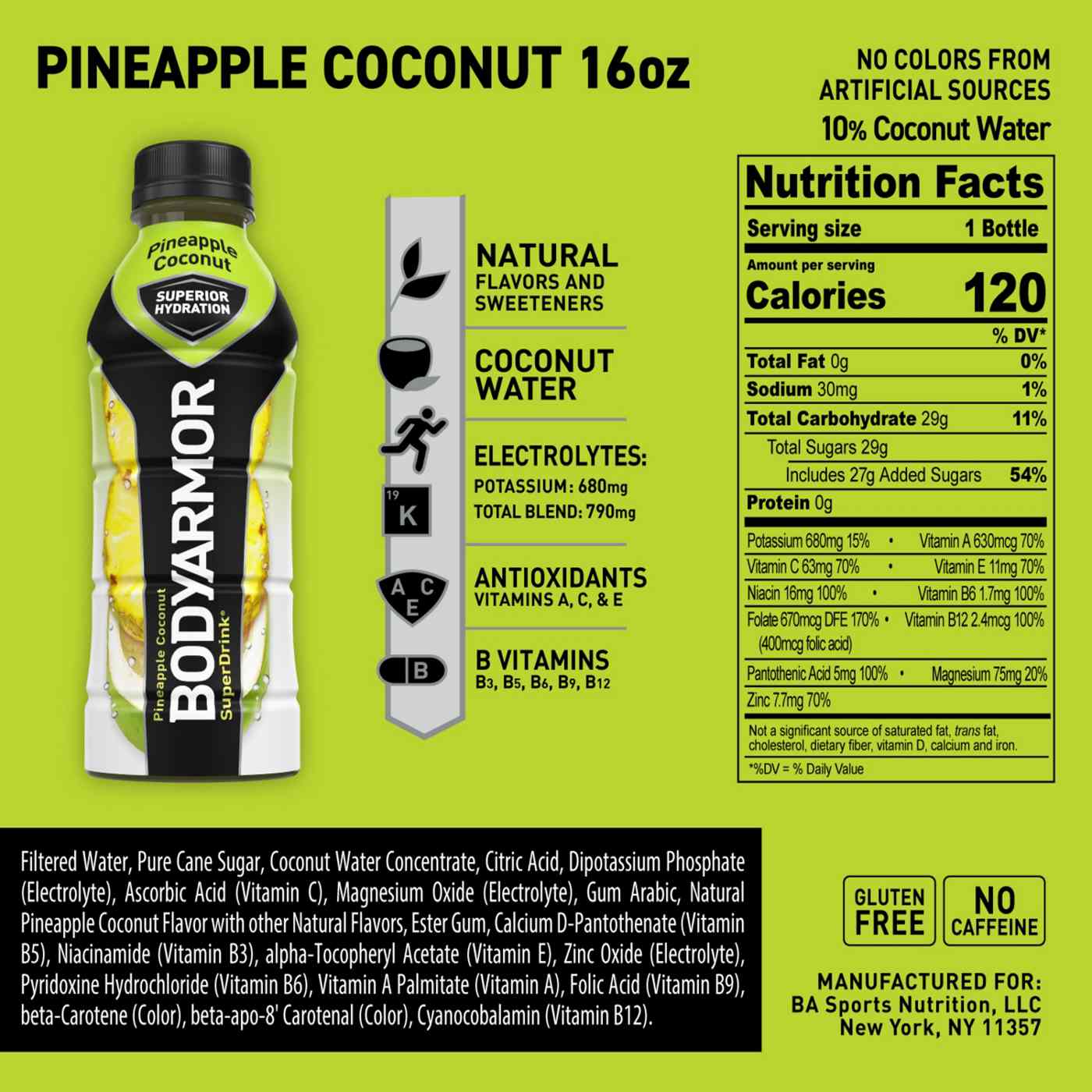 BODYARMOR Sports Drink Pineapple Coconut; image 7 of 7