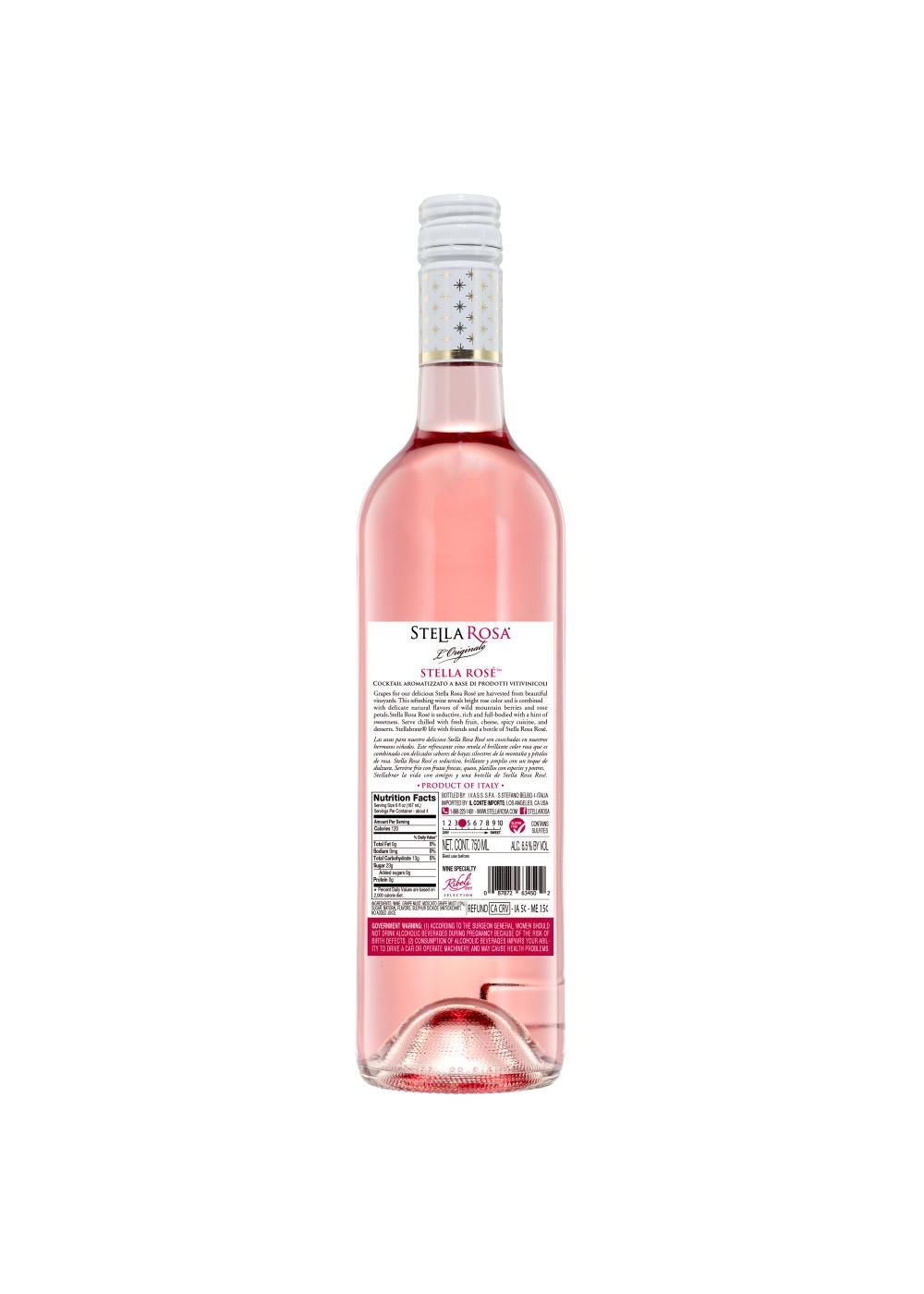 Stella Rosa Rose Semi-Sweet Rosé Wine; image 5 of 8