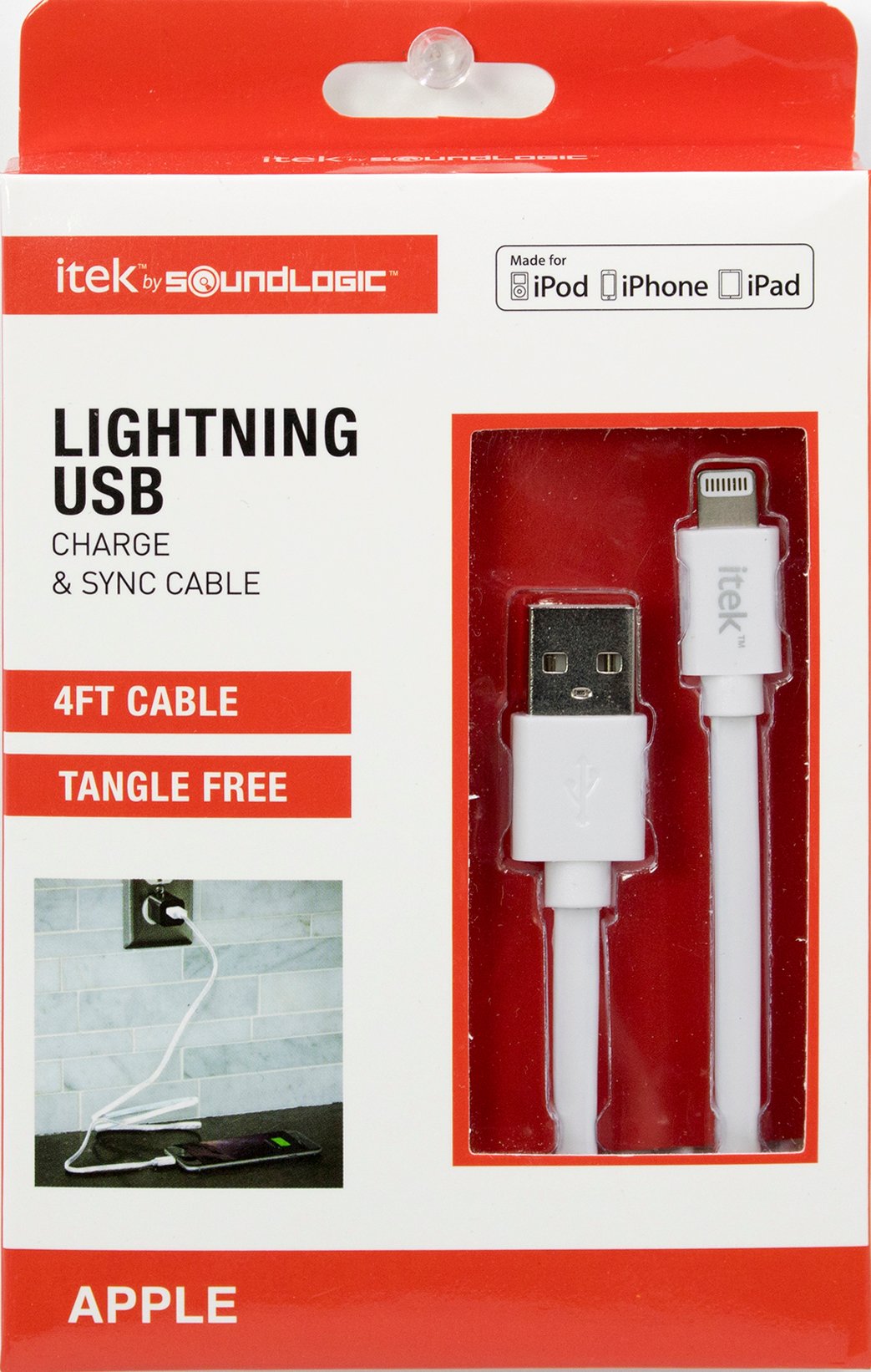 Itek Lightning Cable White Shop Phone Chargers at HEB