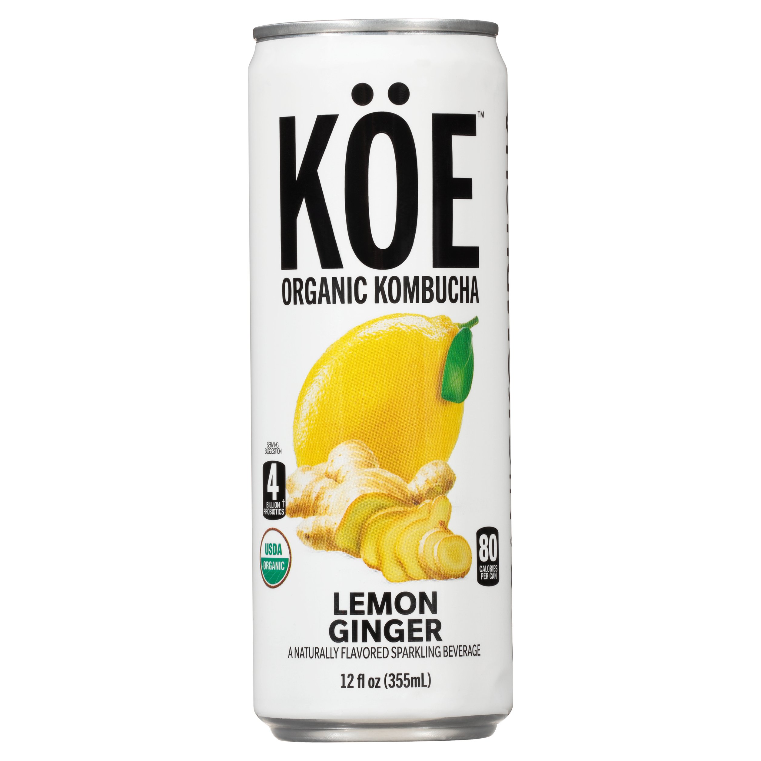 KOE Organic Lemon Ginger Kombucha Shop Tea at HEB