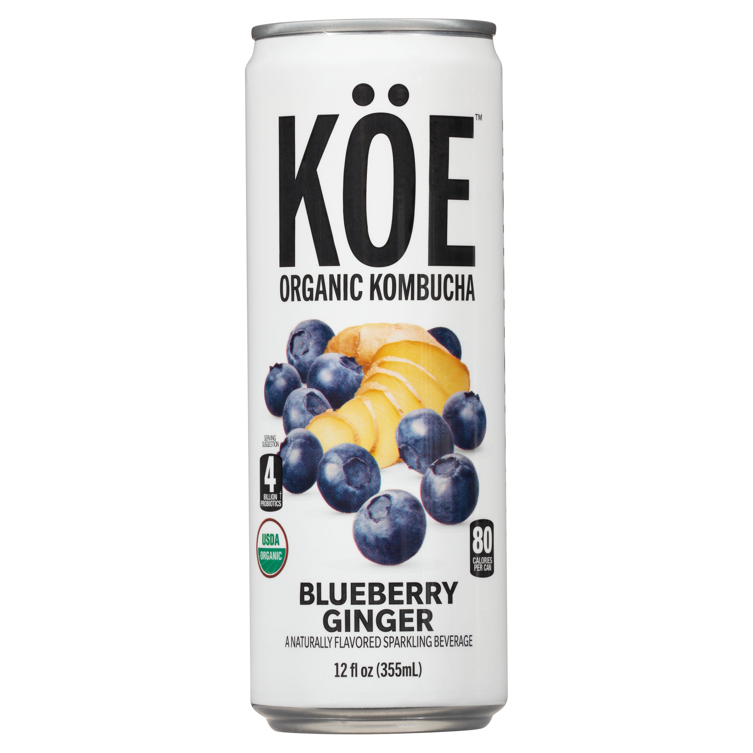 KOE Organic Blueberry Ginger Kombucha Shop Tea at HEB