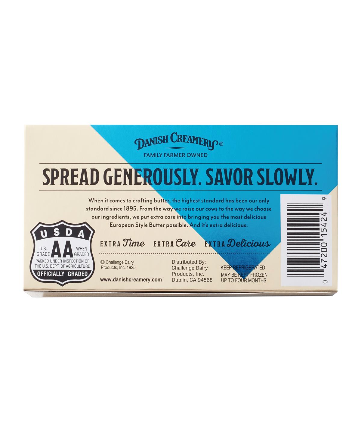 Danish Creamery Unsalted European Style Butter Sticks; image 4 of 4